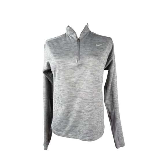 Nike Tops - Nike Running Dri-Fit 1/2 Half Zip Pullover Grey Space Dye Women's Size XS
